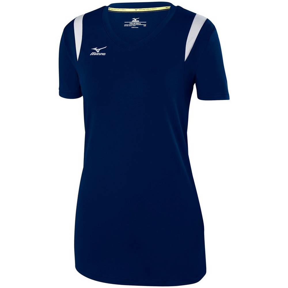 Jerseys Mizuno Balboa 5.0 Long Sleeve Mujer Azul Marino/Plateadas Outlet FKRB-86039